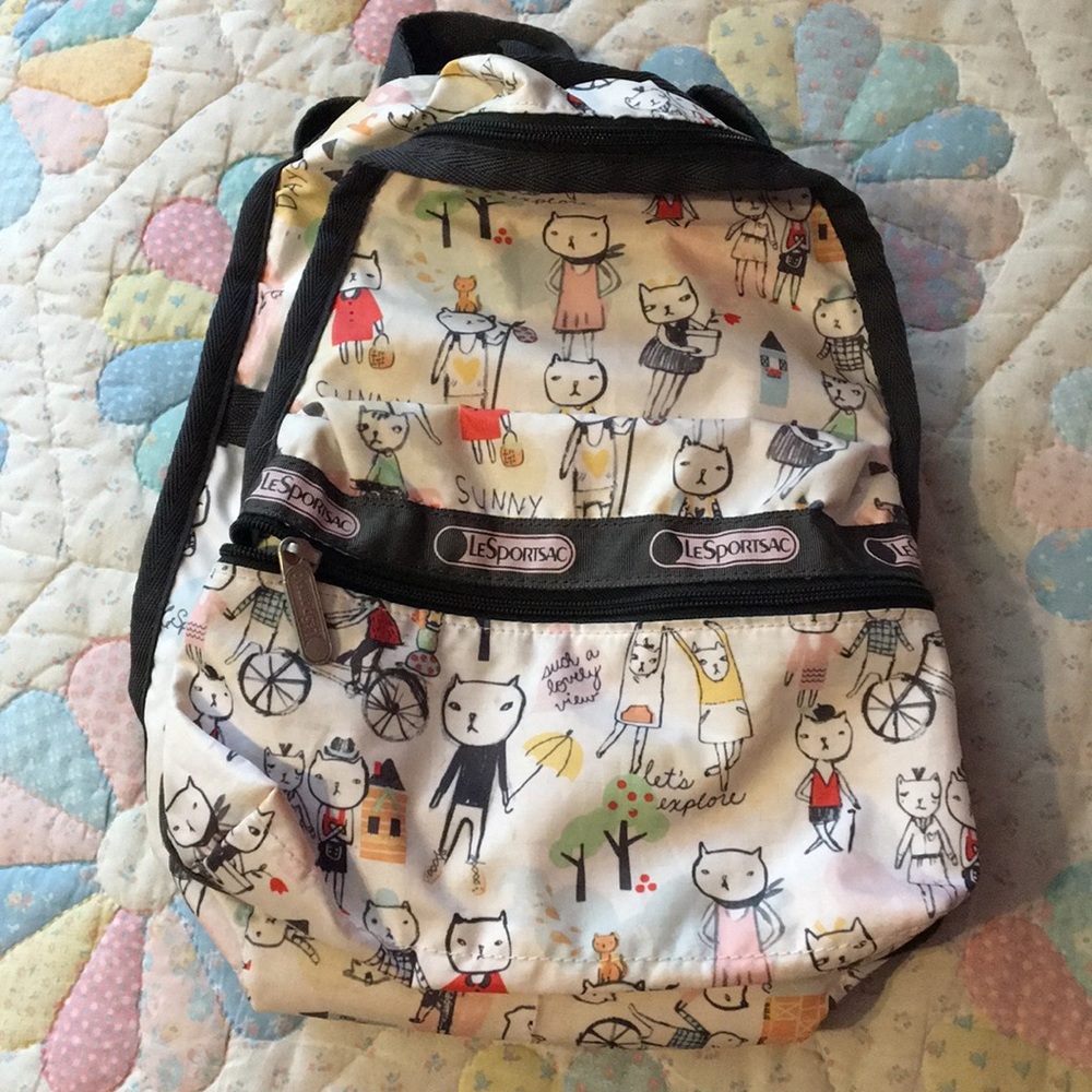 Lesportsac cats mini backpack